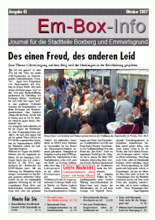 Ausgabe 45 Oktober 2007